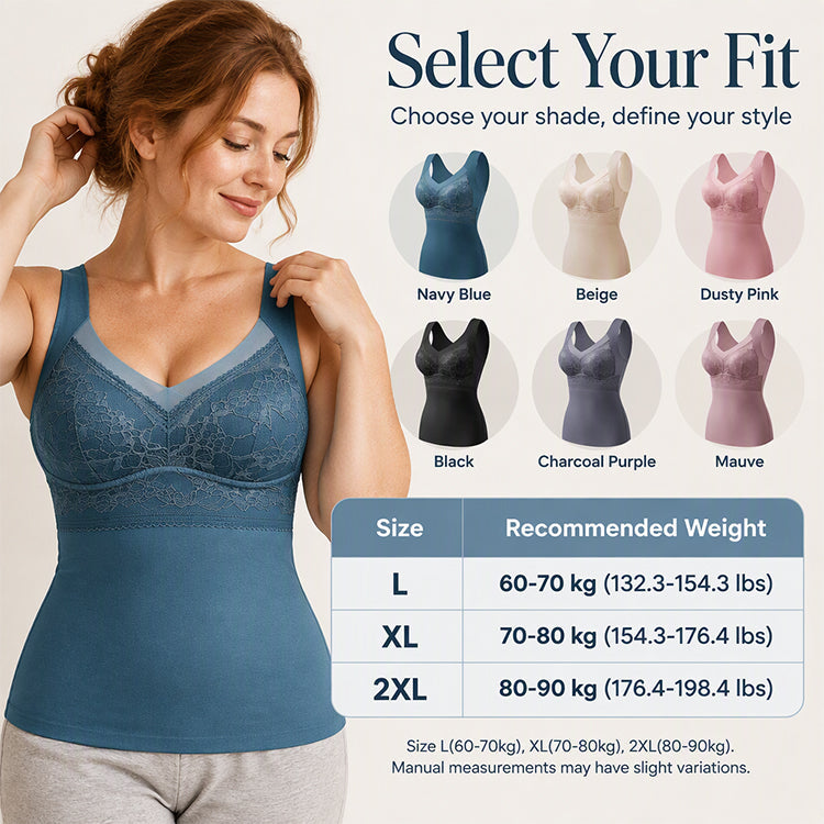 💞Women's Slim Fit Thermal Camisole with Built-In Bra