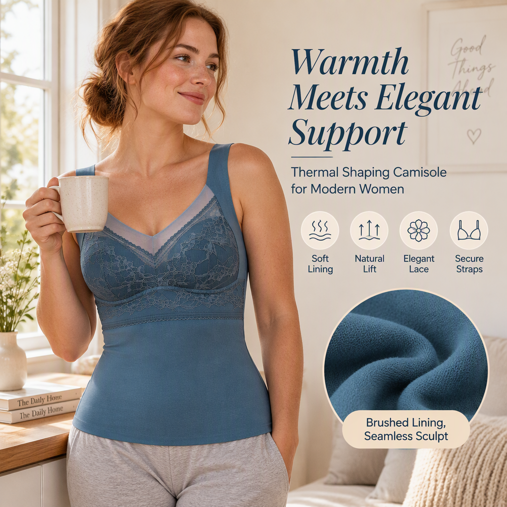💞Women's Slim Fit Thermal Camisole with Built-In Bra