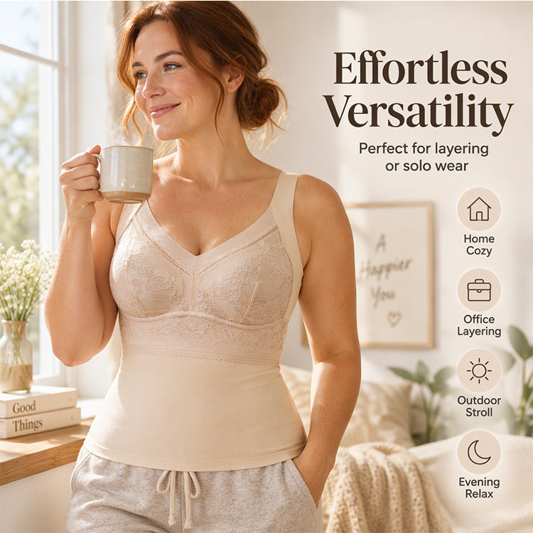 💞Women's Slim Fit Thermal Camisole with Built-In Bra