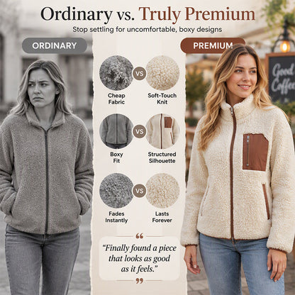 ☃️Women's Winter Sherpa Plush Full-Zip Jacket