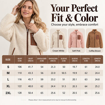 ☃️Women's Winter Sherpa Plush Full-Zip Jacket