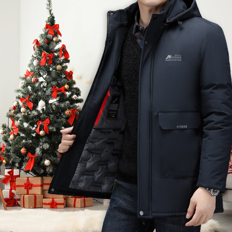 🌬️Detachable inner liner hooded cotton jacket