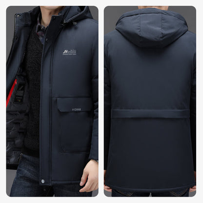 🌬️Detachable inner liner hooded cotton jacket