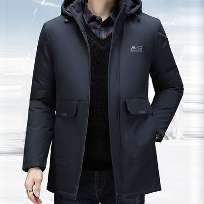 🌬️Detachable inner liner hooded cotton jacket