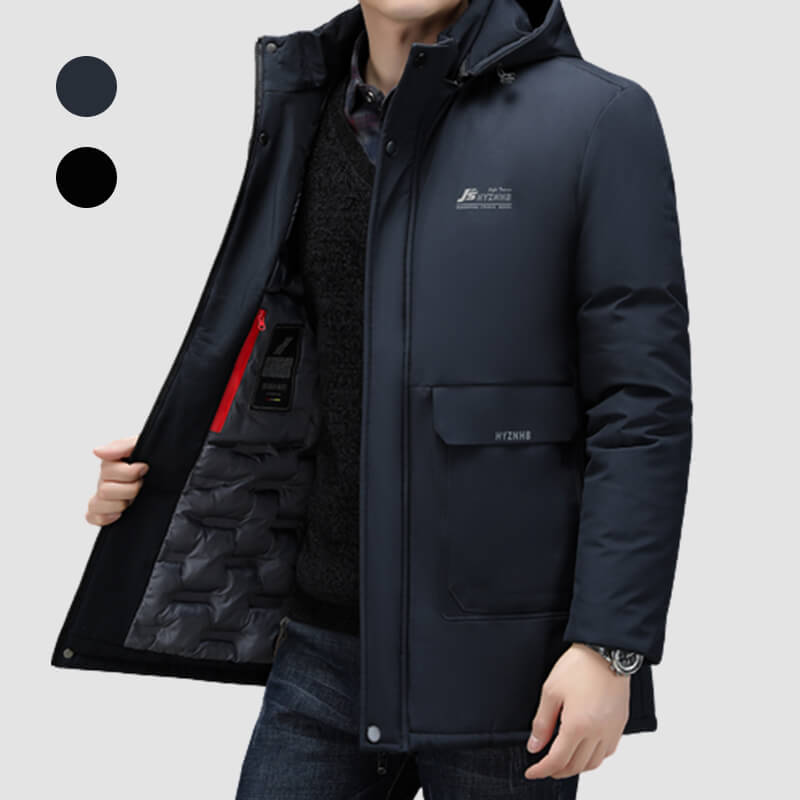🌬️Detachable inner liner hooded cotton jacket