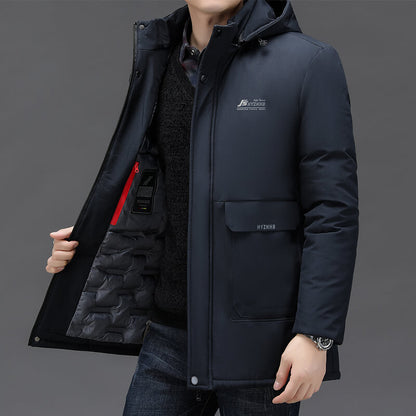 🌬️Detachable inner liner hooded cotton jacket