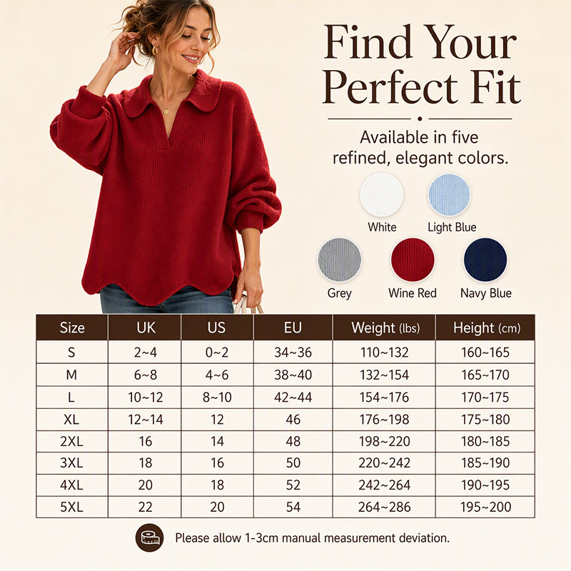 🕊️Women's Elegant V-Neck Sweater with Lantern Sleeves