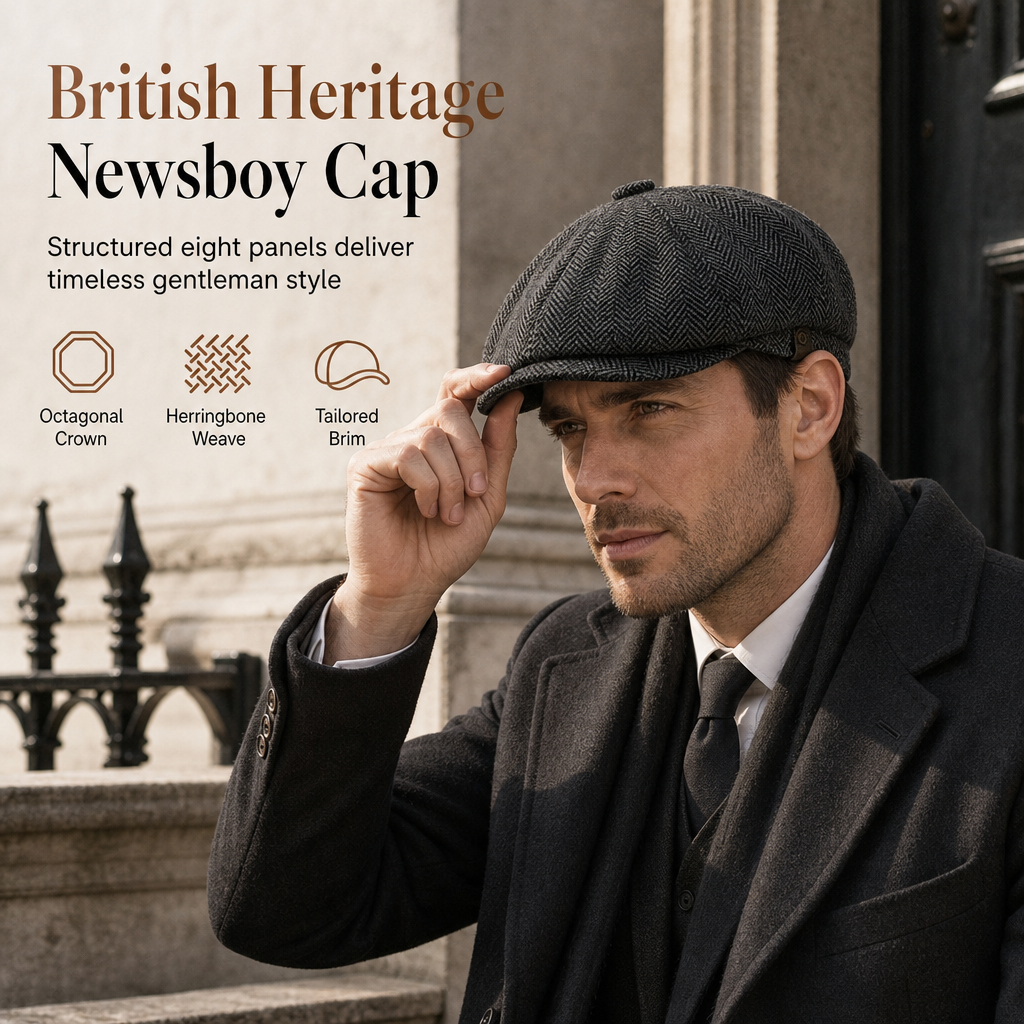 🎩Vintage British-Style Unisex Newsboy Cap