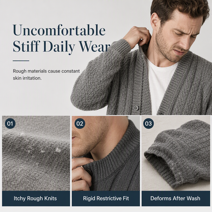 ✨Jacquard Knit Loose Fit Cardigan for Men