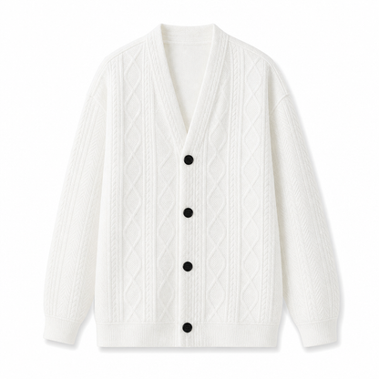 ✨Jacquard Knit Loose Fit Cardigan for Men