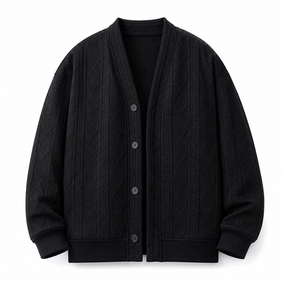 ✨Jacquard Knit Loose Fit Cardigan for Men