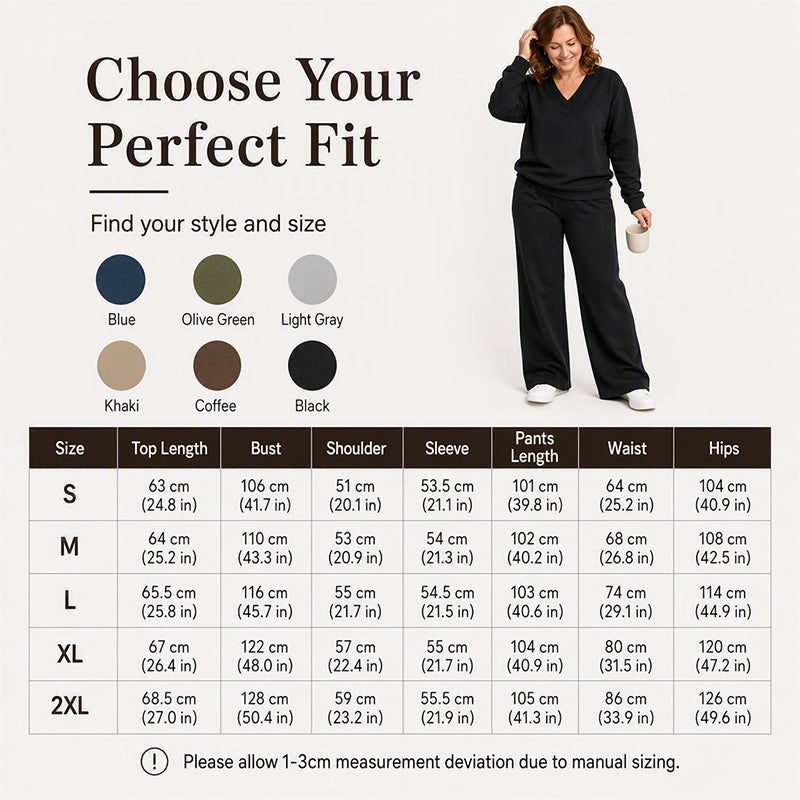 💫Women's Off Shoulder Sweatshirt & Pants Set