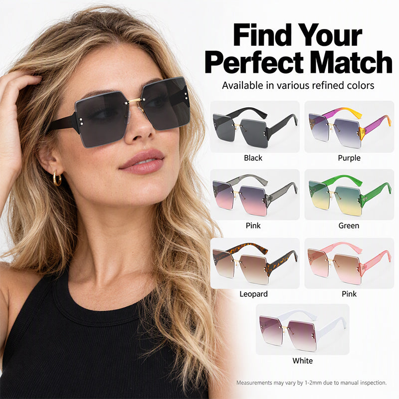 🕶️Women's Fashion Frameless Square Sunglasses