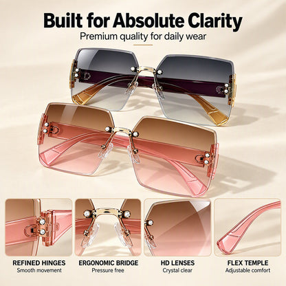 🕶️Women's Fashion Frameless Square Sunglasses