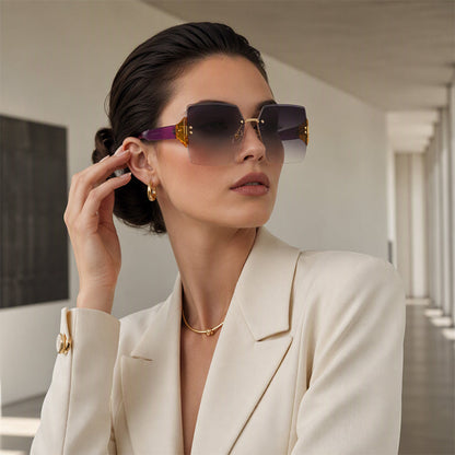 🕶️Women's Fashion Frameless Square Sunglasses