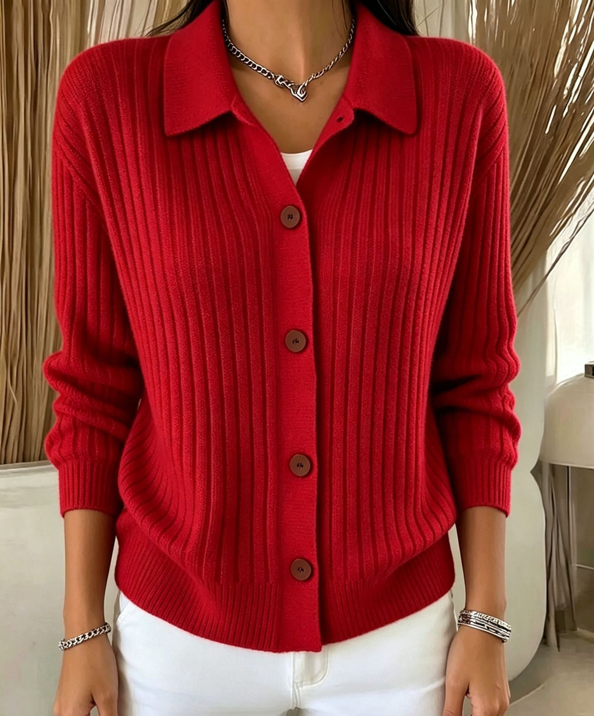 🌸Women's Casual Loose Fit Knit Cardigan