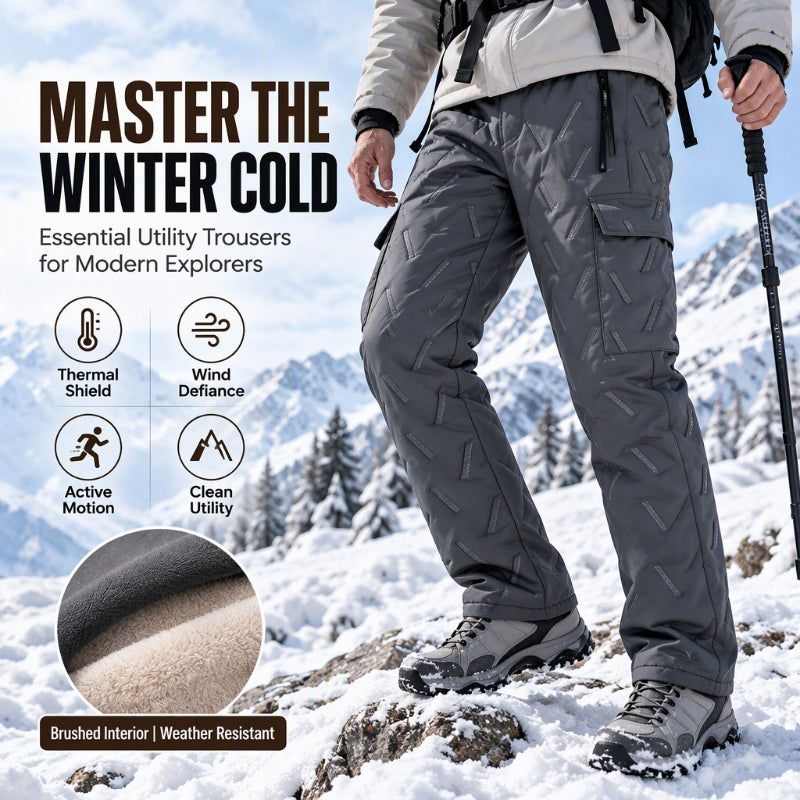 ❄️Men's Winter Plush-Lined Cargo Pants