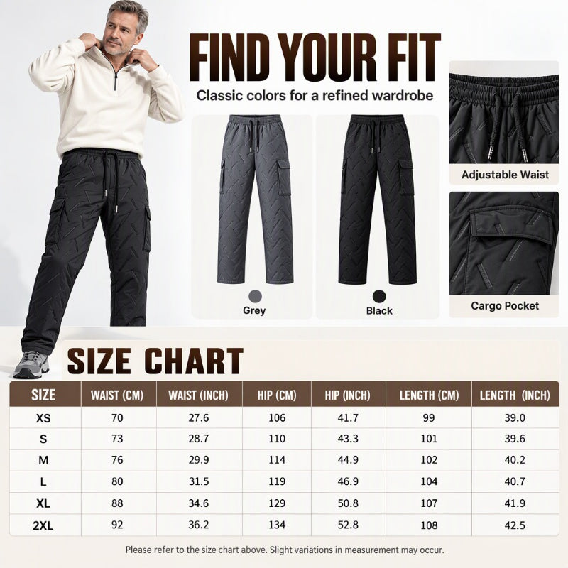 ❄️Men's Winter Plush-Lined Cargo Pants