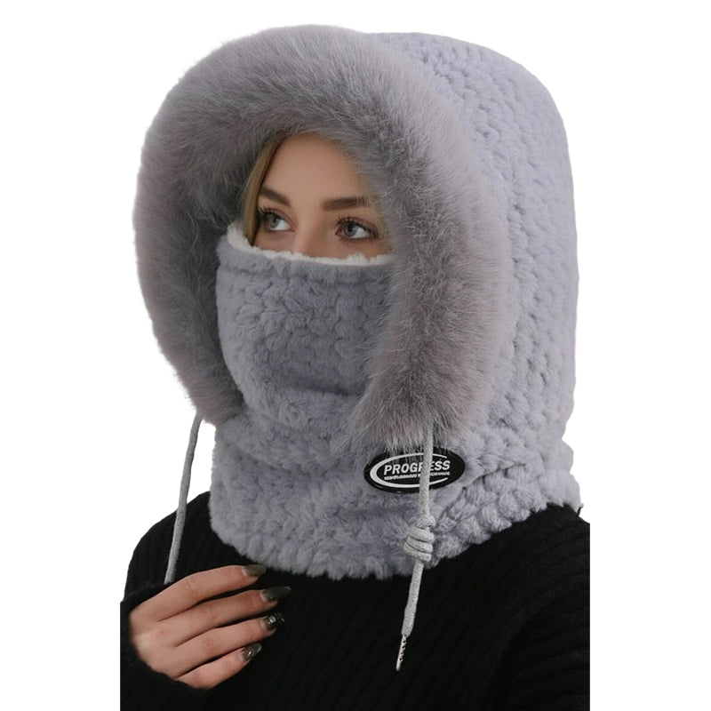 Women's 3-in-1 Winter Hooded Scarf Mask
