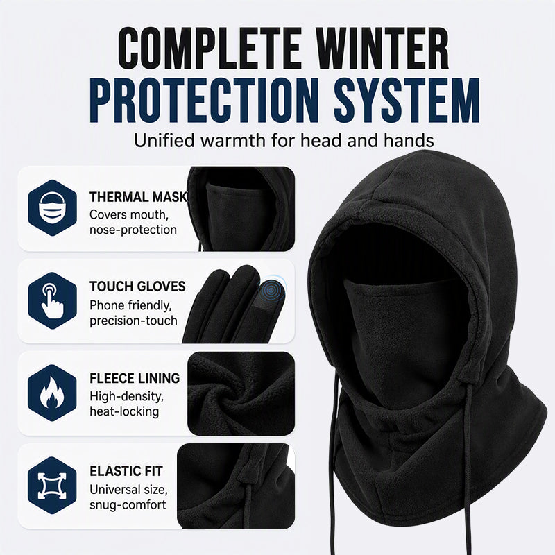 🔥Balaclava Hood with Touchscreen Gloves & Socks Set