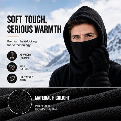 🔥Balaclava Hood with Touchscreen Gloves & Socks Set
