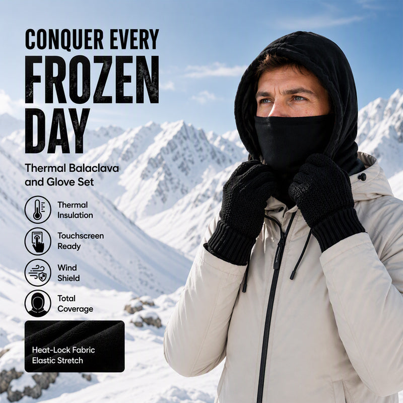 🔥Balaclava Hood with Touchscreen Gloves & Socks Set