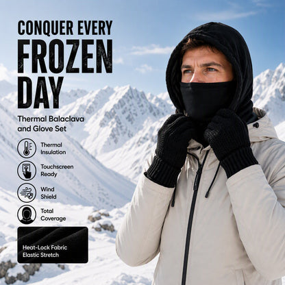 🔥Balaclava Hood with Touchscreen Gloves & Socks Set