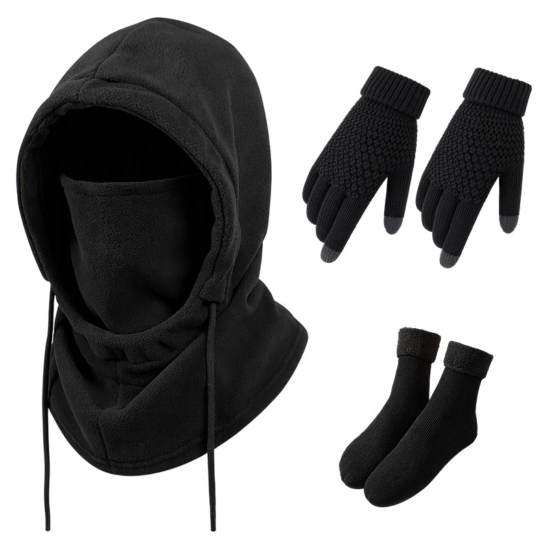 🔥Balaclava Hood with Touchscreen Gloves & Socks Set