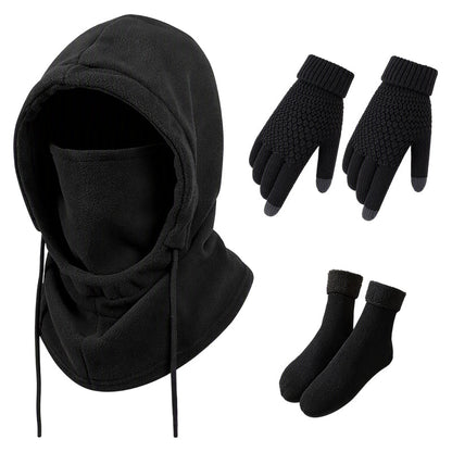 🔥Balaclava Hood with Touchscreen Gloves & Socks Set