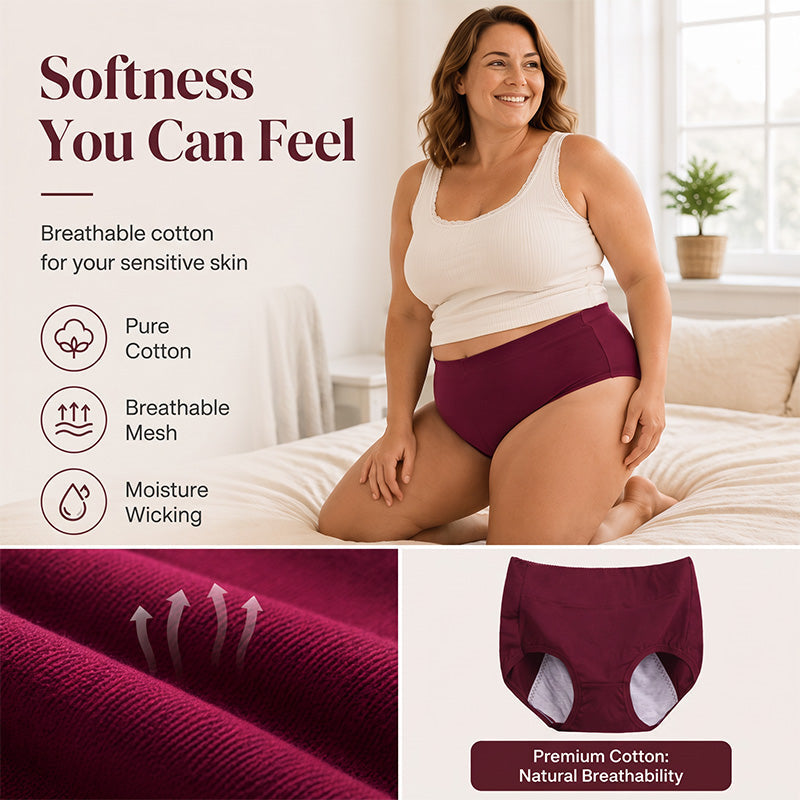 🌸Women's Plus Size Menstrual Panties