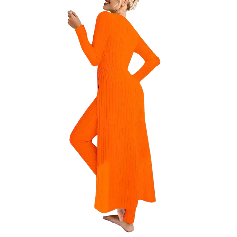 🤎Women’s Casual Soft Ribbed Knit Two-Piece Set