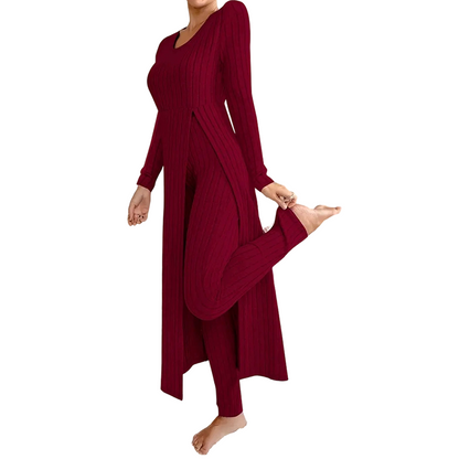 🤎Women’s Casual Soft Ribbed Knit Two-Piece Set