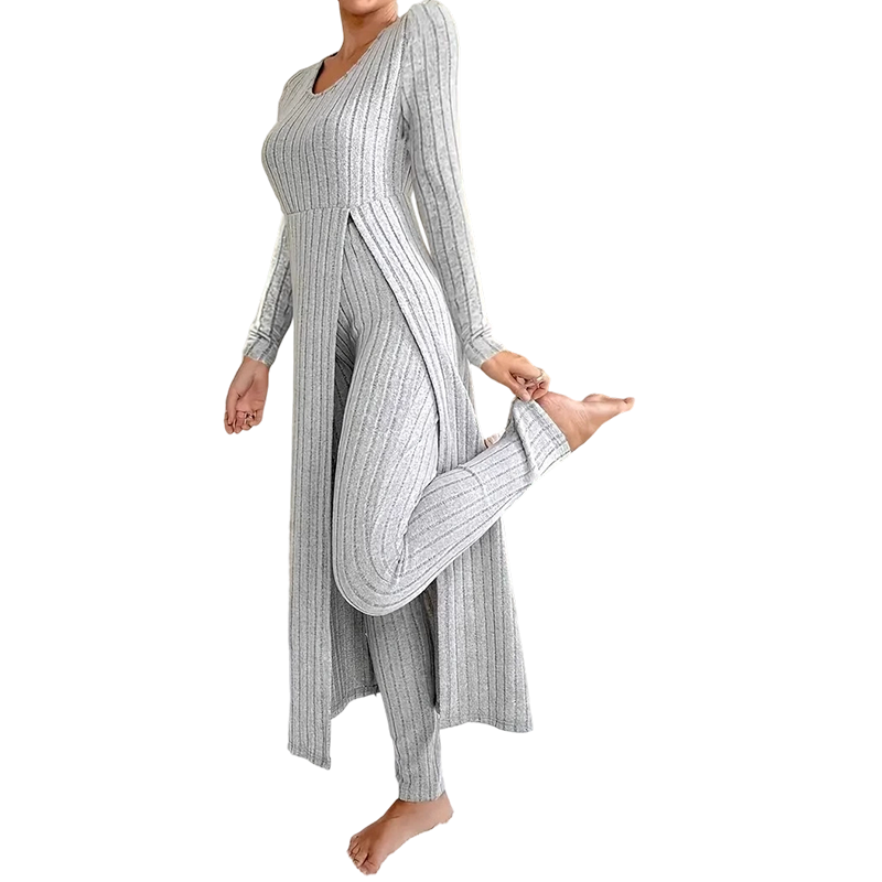 🤎Women’s Casual Soft Ribbed Knit Two-Piece Set