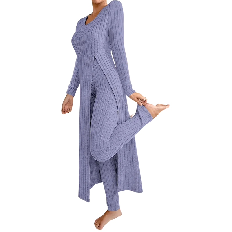 🤎Women’s Casual Soft Ribbed Knit Two-Piece Set