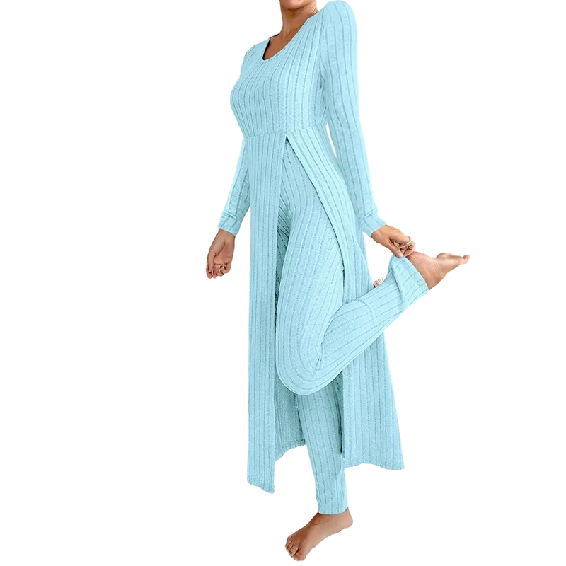 🤎Women’s Casual Soft Ribbed Knit Two-Piece Set