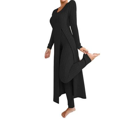 🤎Women’s Casual Soft Ribbed Knit Two-Piece Set
