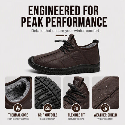 👟 Toasty Plush Comfort, Steady Secure Stride | Men's Plush-Lined Non-Slip Walking Shoes