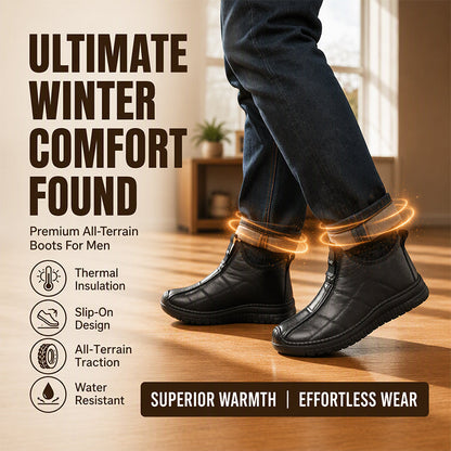 👟 Toasty Plush Comfort, Steady Secure Stride | Men's Plush-Lined Non-Slip Walking Shoes