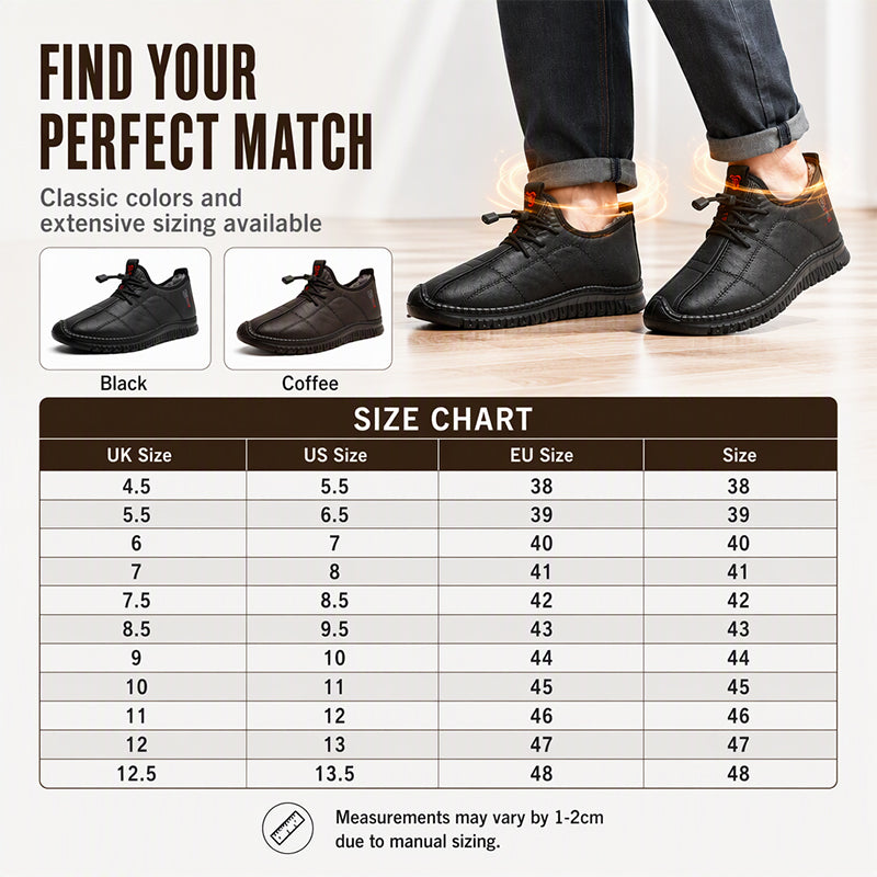 👟 Toasty Plush Comfort, Steady Secure Stride | Men's Plush-Lined Non-Slip Walking Shoes