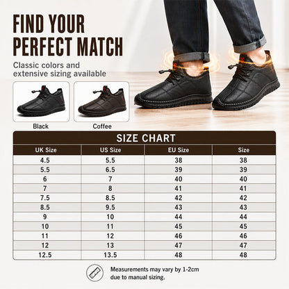 👟 Toasty Plush Comfort, Steady Secure Stride | Men's Plush-Lined Non-Slip Walking Shoes
