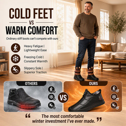 👟 Toasty Plush Comfort, Steady Secure Stride | Men's Plush-Lined Non-Slip Walking Shoes