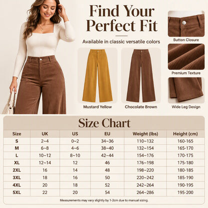 🍂Women's Casual Corduroy Wide-Leg Pants