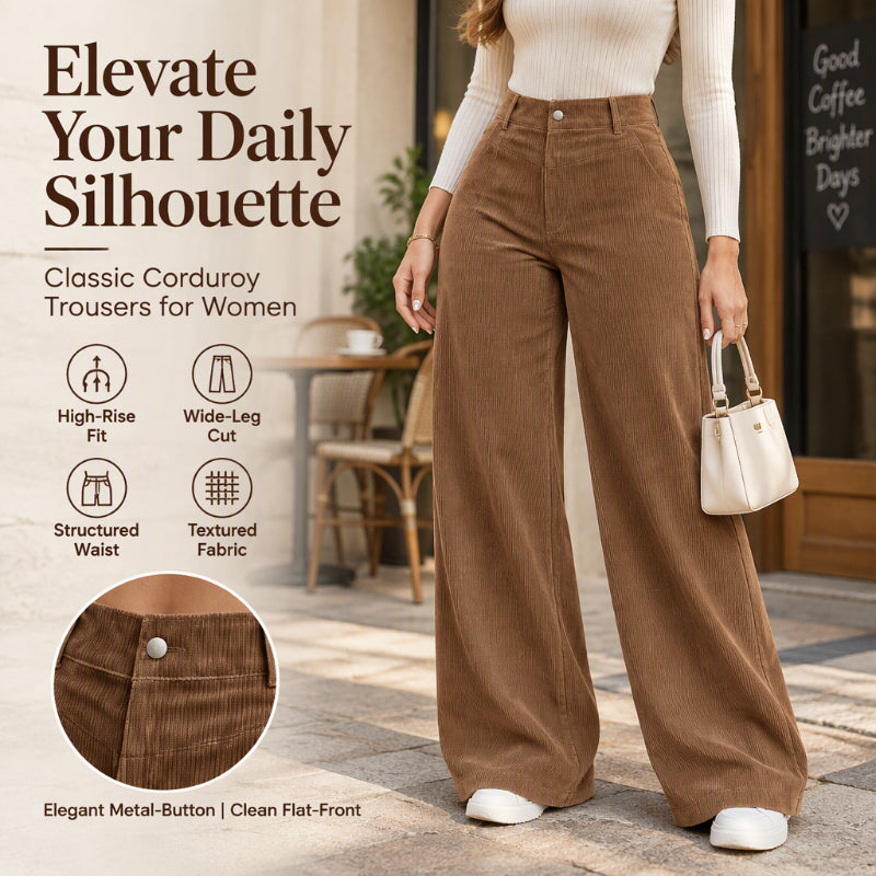 🍂Women's Casual Corduroy Wide-Leg Pants