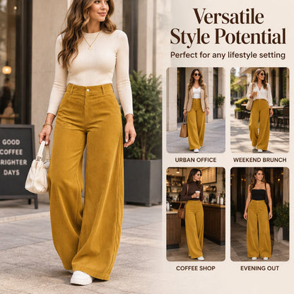 🍂Women's Casual Corduroy Wide-Leg Pants