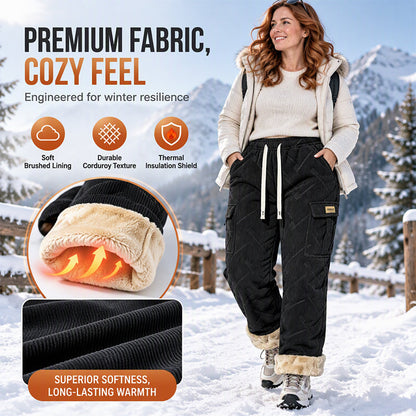 🔥Winter Bestseller—💖Women's Fleece-Lined Corduroy Work Pants