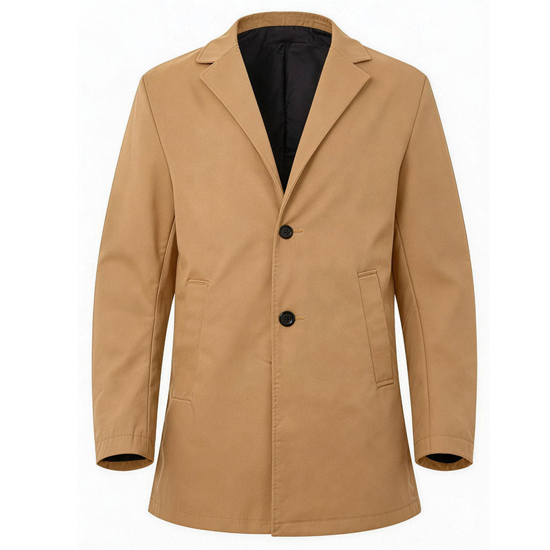 🔥New Fall/Winter Collection 50% Off—🧥🌤️Men's Classic Single-Breasted Trench Coat