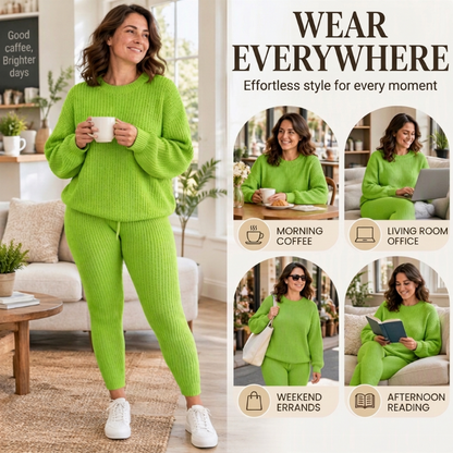 🔥New Fall/Winter Bestsellers: 50% Off💖—Women's Casual Two-Piece Ribbed Knit Set
