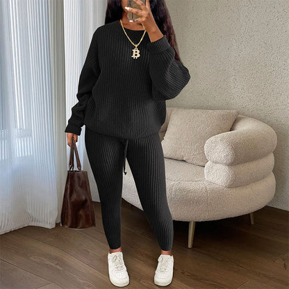 🔥New Fall/Winter Bestsellers: 50% Off💖—Women's Casual Two-Piece Ribbed Knit Set