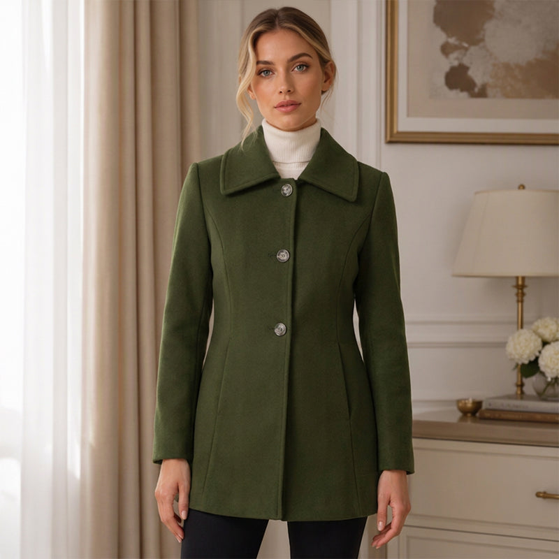 👍✨Women's Elegant Slim Fit Mid-Length Coat