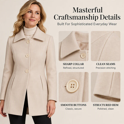 👍✨Women's Elegant Slim Fit Mid-Length Coat